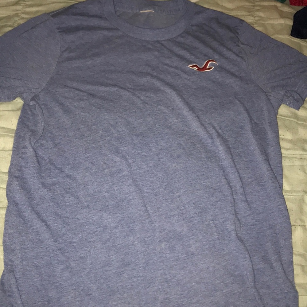 Hollister blue t shirt